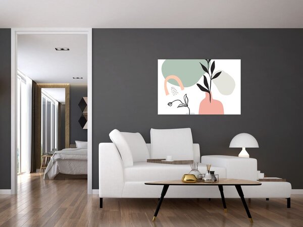 Tablou - Flori într-o vază N⁰3 (90x60 cm)