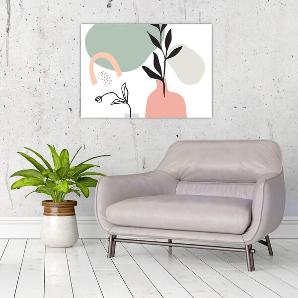 Tablou - Flori într-o vază N⁰3 (70x50 cm)