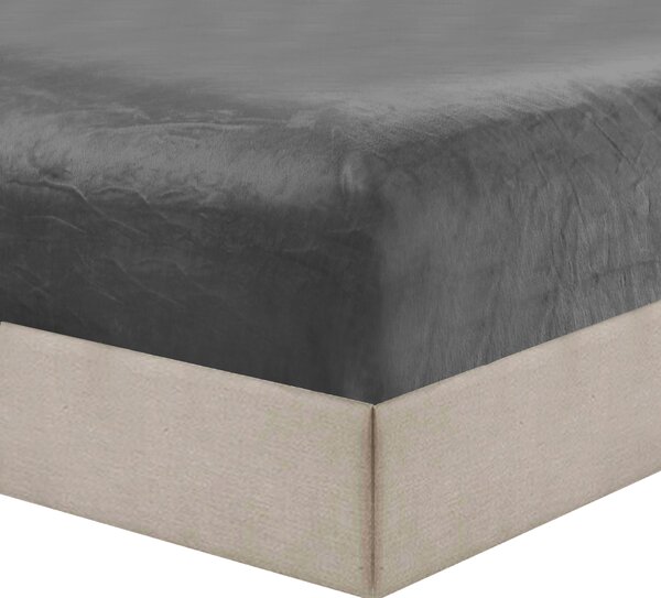 Lenjerie de pat microplus KOLANTE gri inchis Dimensiune lenjerie de pat: 70 x 80 cm | 140 x 200 cm