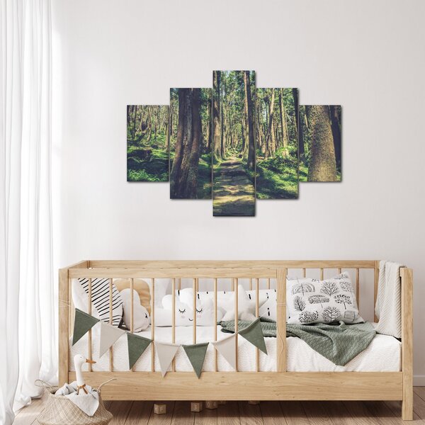 Tablou cu drum între copaci (150x105 cm)