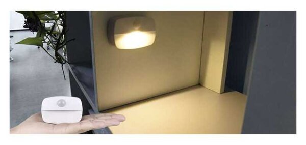 Lampa LED fara fir, cu senzor de miscare PIR, oprire automata 20 secunde, alimentare baterii