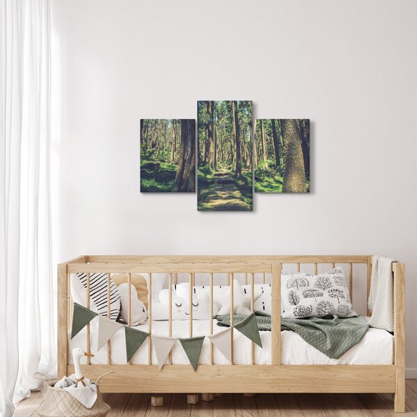 Tablou cu drum între copaci (90x60 cm)