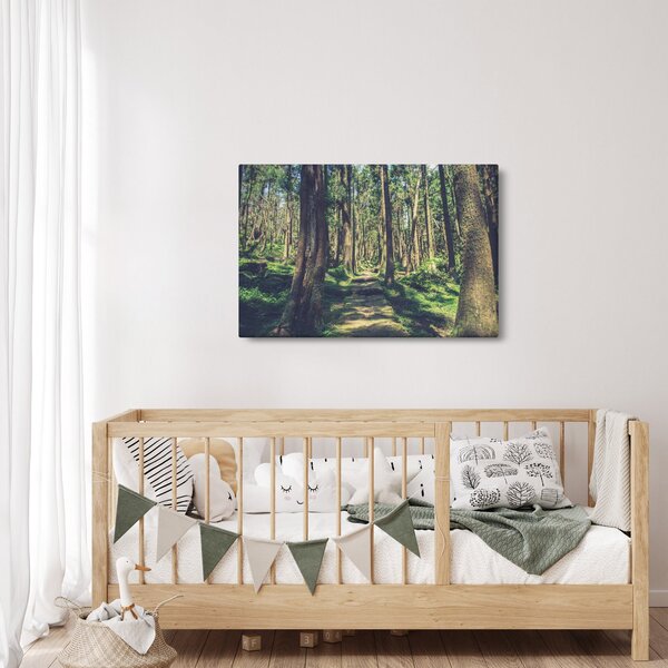 Tablou cu drum între copaci (90x60 cm)