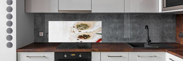 Panou sticlă decorativa bucătărie Legume și mirodenii
