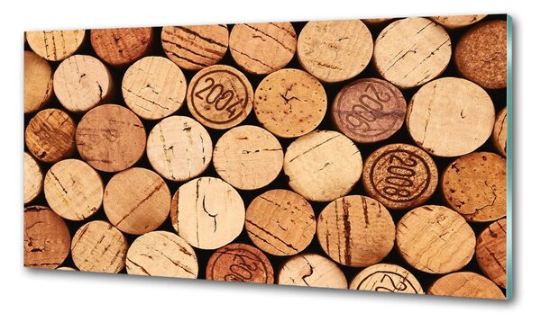 Sticlă printata bucătărie Dop de vin