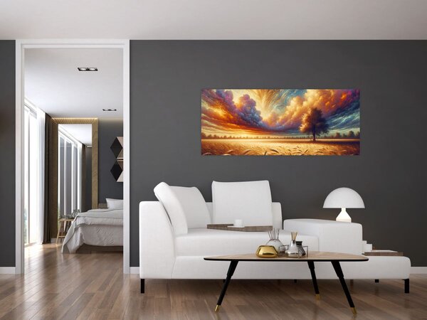 Tablou – Arbore pe câmp (120x50 cm)