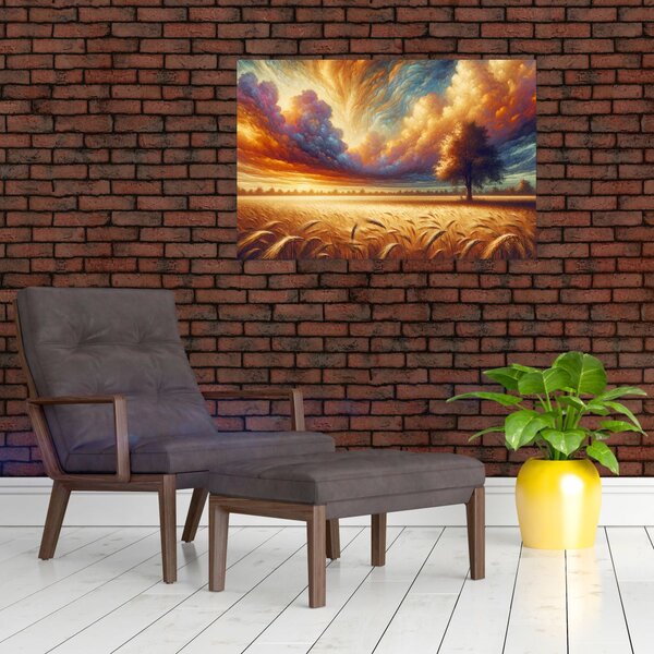 Tablou – Arbore pe câmp (90x60 cm)