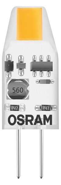 Set de 5 becuri LED micro cu pini G4, 1W, 12V, 2700K - Osram