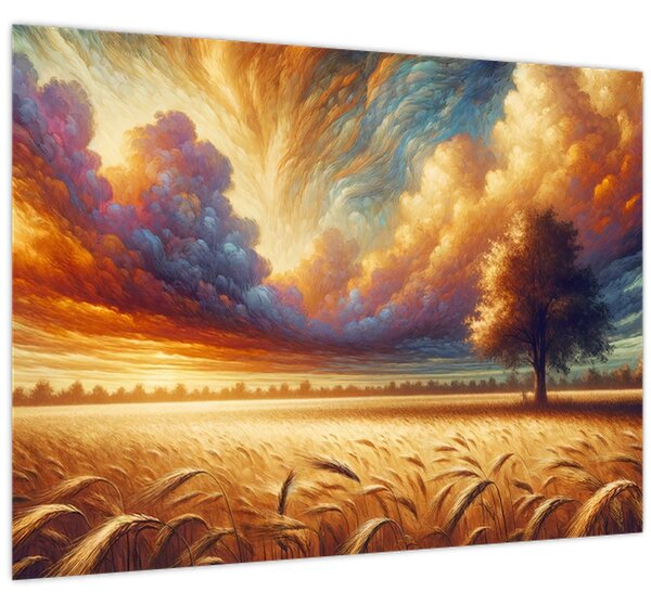 Tablou – Arbore pe câmp (70x50 cm)