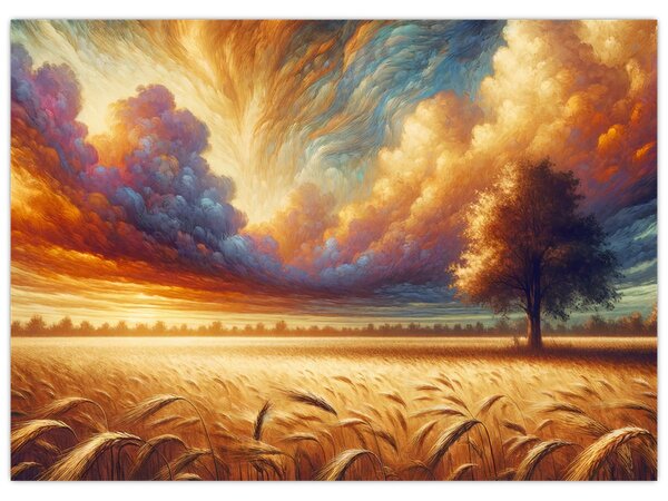 Tablou – Arbore pe câmp (70x50 cm)