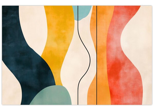 Tablou - Ilustrație colorată minimalistă II. (90x60 cm)