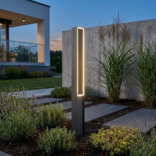 Lampă LED de exterior MODO, LED/23,4W/230V, 4000K, IP44, 80 cm, neagră