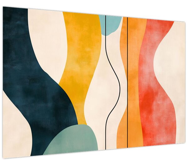 Tablou - Ilustrație colorată minimalistă II. (90x60 cm)