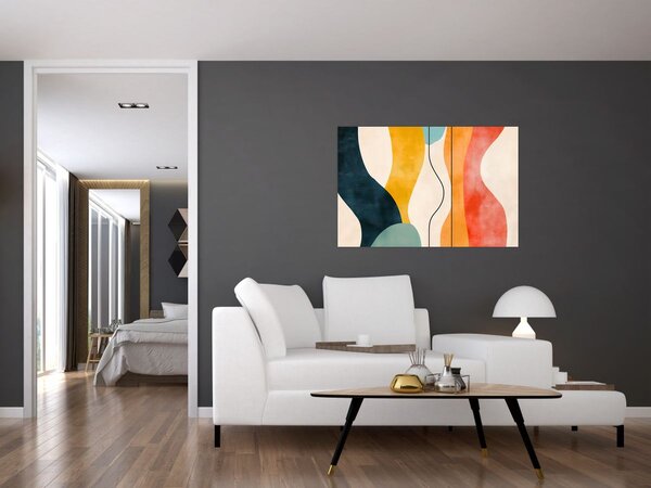 Tablou - Ilustrație colorată minimalistă II. (90x60 cm)