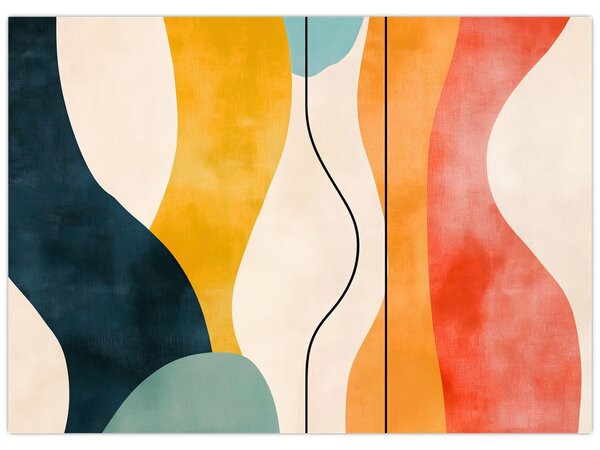 Tablou - Ilustrație colorată minimalistă II. (70x50 cm)