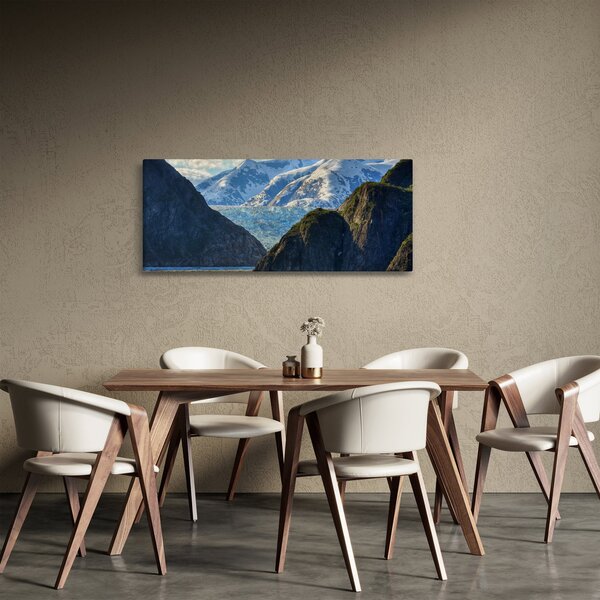 Tablou cu peisaj cu munții (120x50 cm)