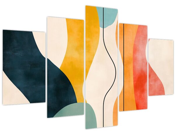Tablou - Ilustrație colorată minimalistă II. (150x105 cm)