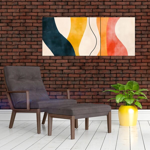 Tablou - Ilustrație colorată minimalistă II. (120x50 cm)