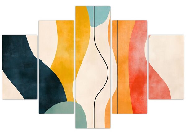 Tablou - Ilustrație colorată minimalistă II. (150x105 cm)