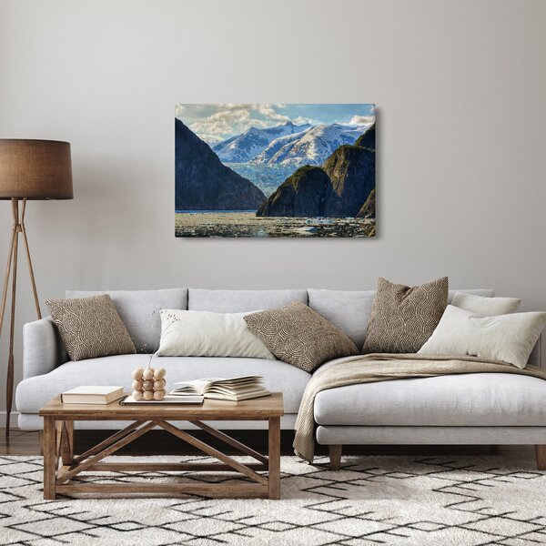 Tablou cu peisaj cu munții (90x60 cm)