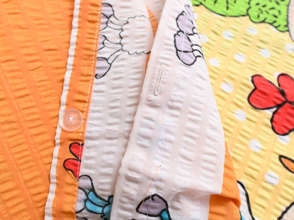 Lenjerie de pat creponata pentru patut OVECELE galben Dimensiune lenjerie de pat: 45 x 65 cm | 90 x 135 cm