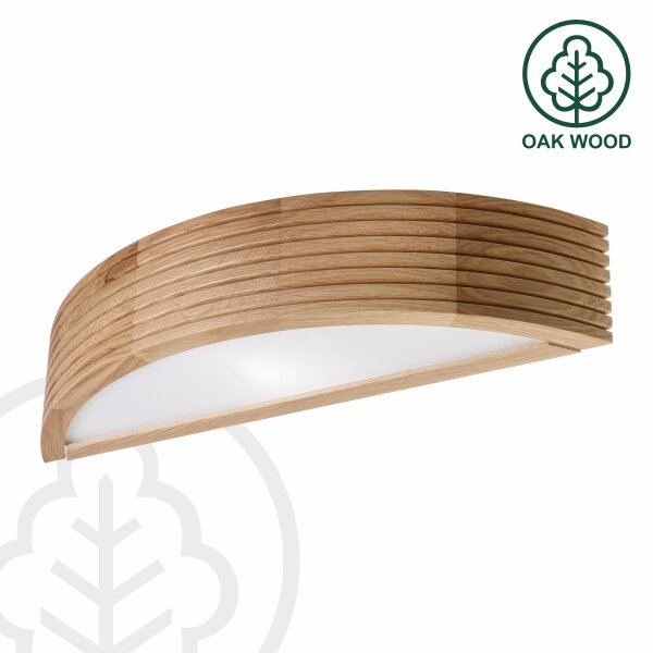 Brilagi - Aplică de perete LED CARVALHO MODERN 3xE27/60W/230V stejar