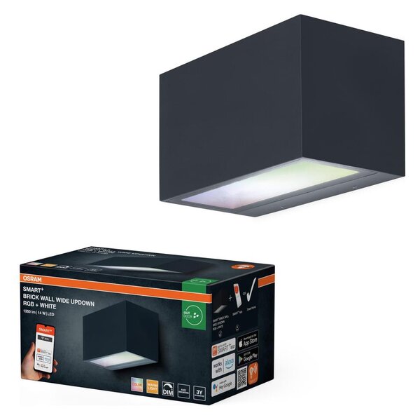 Osram - SMART+ BRICK Aplică de perete LED RGBW pentru exterior, dimabilă, 14W/230V IP44 Wi-Fi