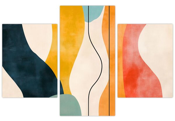 Tablou - Ilustrație colorată minimalistă II. (90x60 cm)