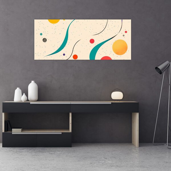 Tablou - Ilustrație colorată minimalistă (120x50 cm)