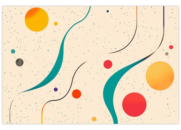 Tablou - Ilustrație colorată minimalistă (90x60 cm)
