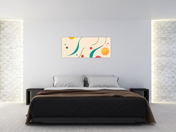 Tablou - Ilustrație colorată minimalistă (120x50 cm)
