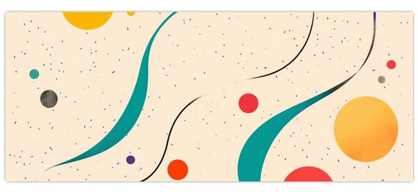Tablou - Ilustrație colorată minimalistă (120x50 cm)