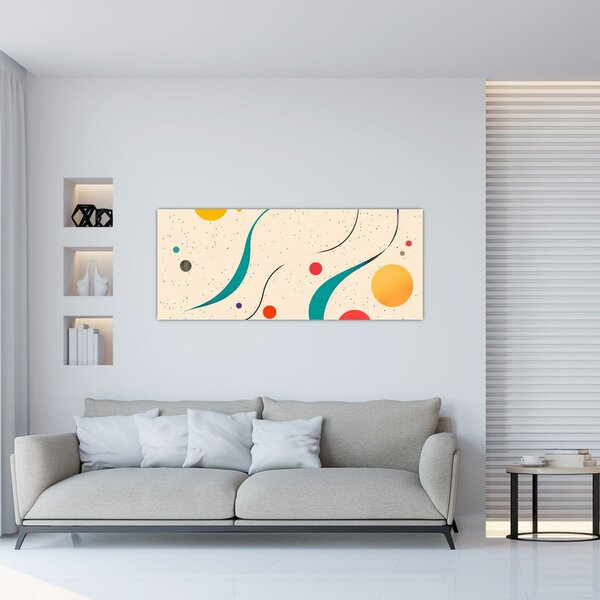 Tablou - Ilustrație colorată minimalistă (120x50 cm)