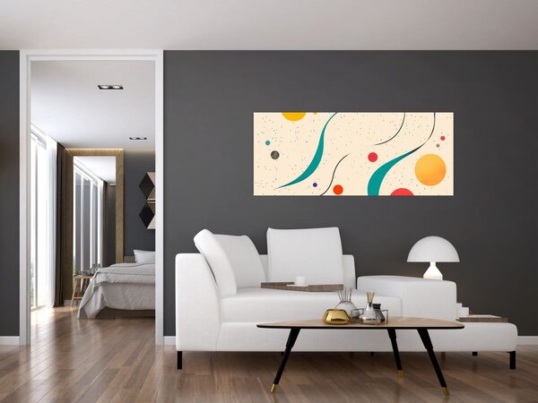 Tablou - Ilustrație colorată minimalistă (120x50 cm)