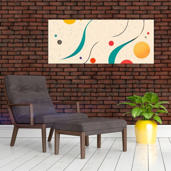 Tablou - Ilustrație colorată minimalistă (120x50 cm)