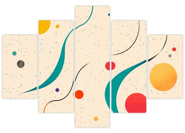 Tablou - Ilustrație colorată minimalistă (150x105 cm)