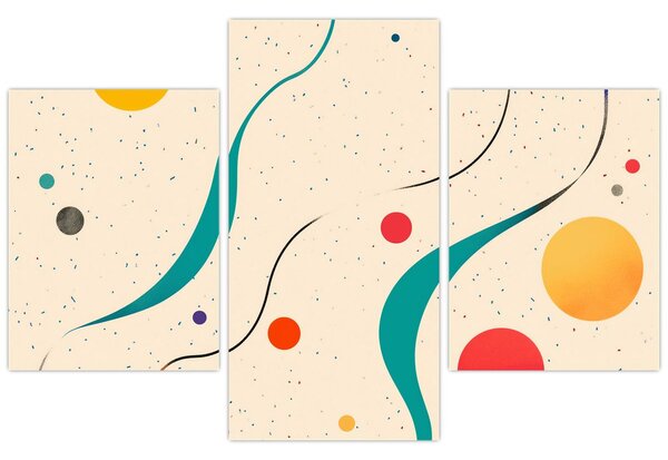 Tablou - Ilustrație colorată minimalistă (90x60 cm)