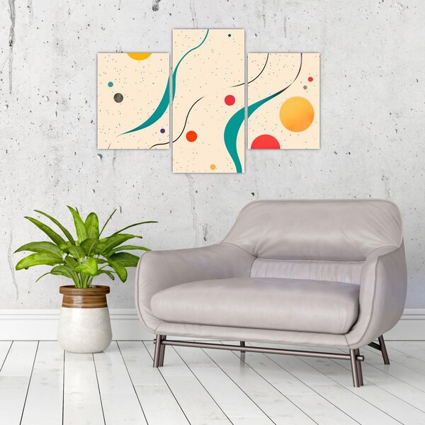 Tablou - Ilustrație colorată minimalistă (90x60 cm)