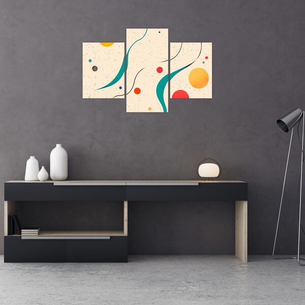 Tablou - Ilustrație colorată minimalistă (90x60 cm)