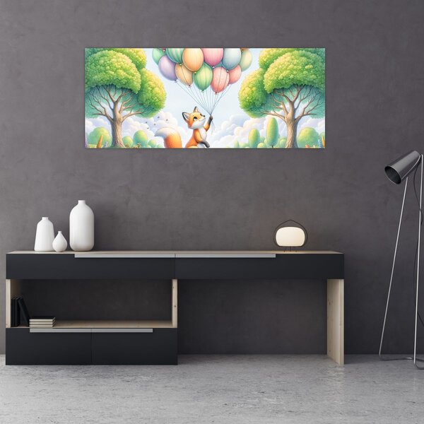 Tablou – Vulpe fericită (120x50 cm)