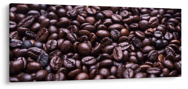 Tablou cu boabe de cafea (120x50 cm)