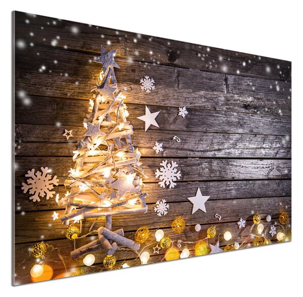 Sticlă printata bucătărie pom de Crăciun Illuminated