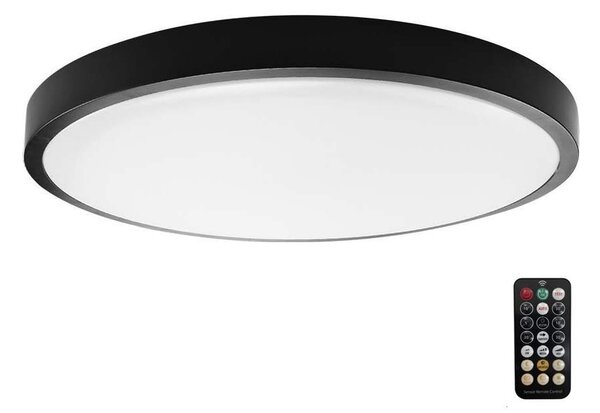 Plafonieră LED cu senzor pentru baie LED/24W/230V 4000K IP44 negru