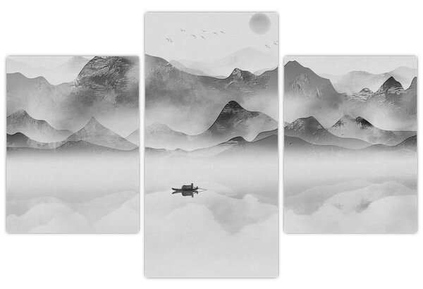 Tablou - Lac japonez (90x60 cm)