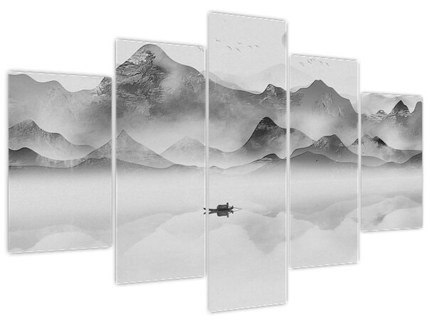 Tablou - Lac japonez (150x105 cm)