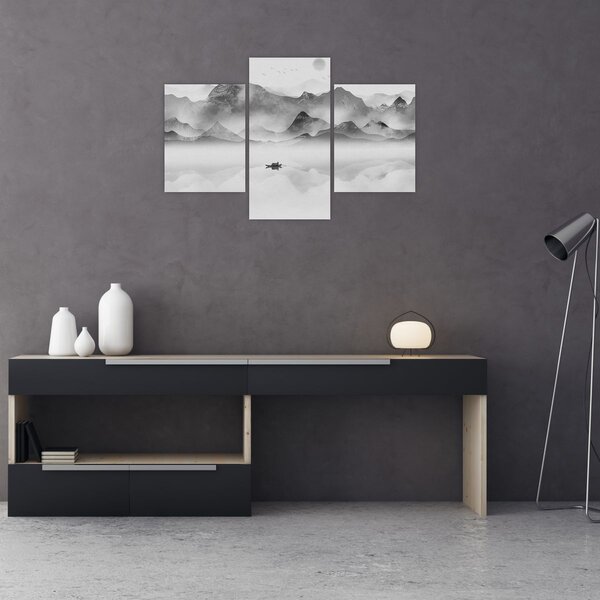 Tablou - Lac japonez (90x60 cm)