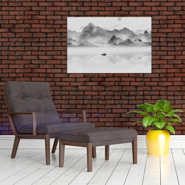 Tablou - Lac japonez (90x60 cm)