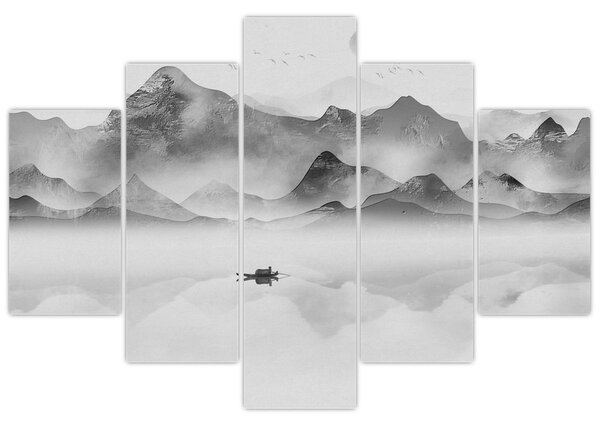 Tablou - Lac japonez (150x105 cm)