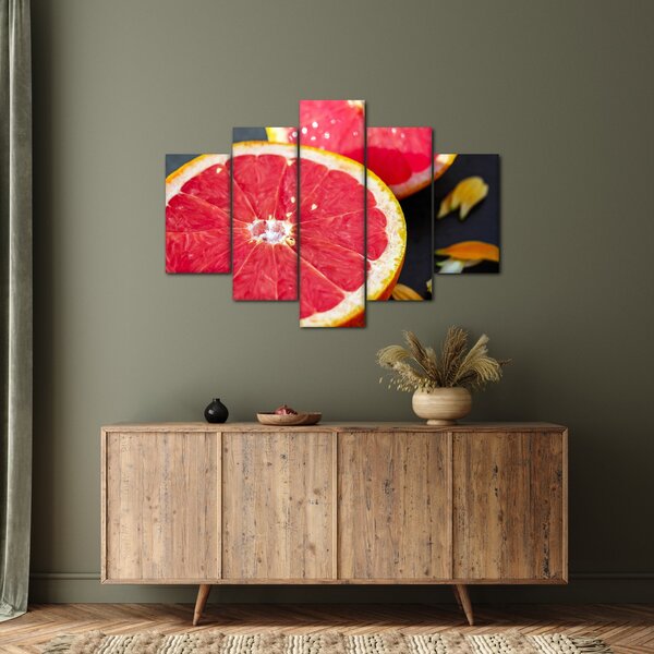 Tablou cu grapefruit tăiat (150x105 cm)