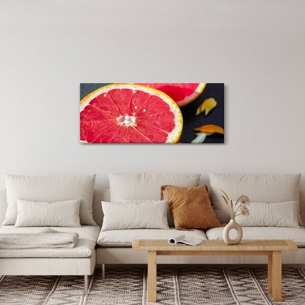 Tablou cu grapefruit tăiat (120x50 cm)